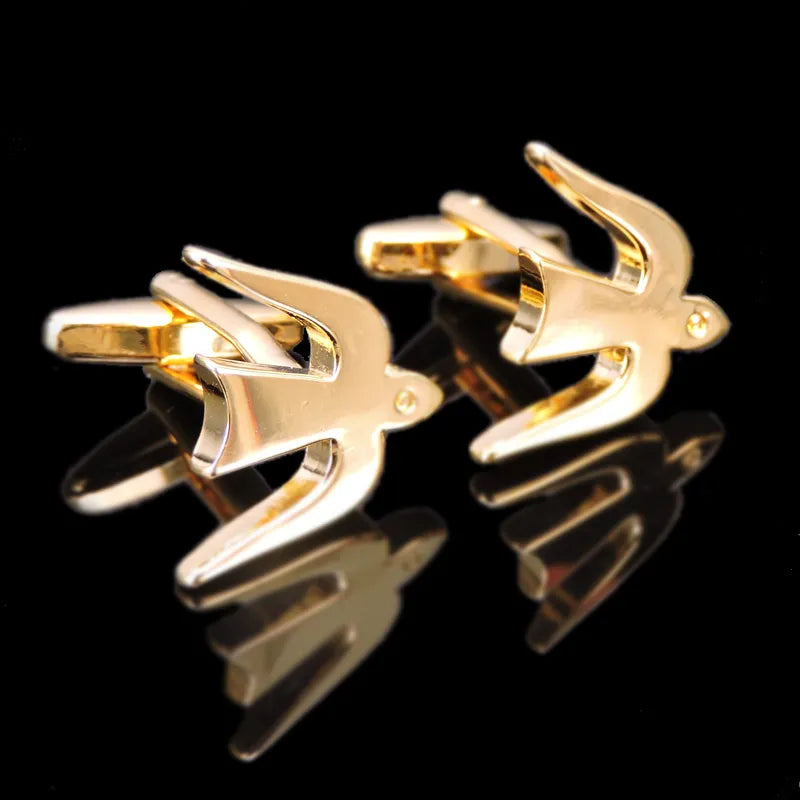 Premium 18K Gold Plated Cufflinks - French Style for Men - Summer Collection