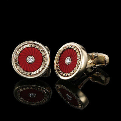 Premium 18K Gold Plated Cufflinks - French Style for Men - Summer Collection