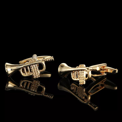 Premium 18K Gold Plated Cufflinks - French Style for Men - Summer Collection