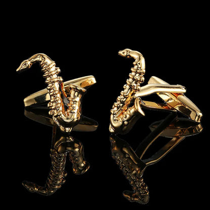 Premium 18K Gold Plated Cufflinks - French Style for Men - Summer Collection