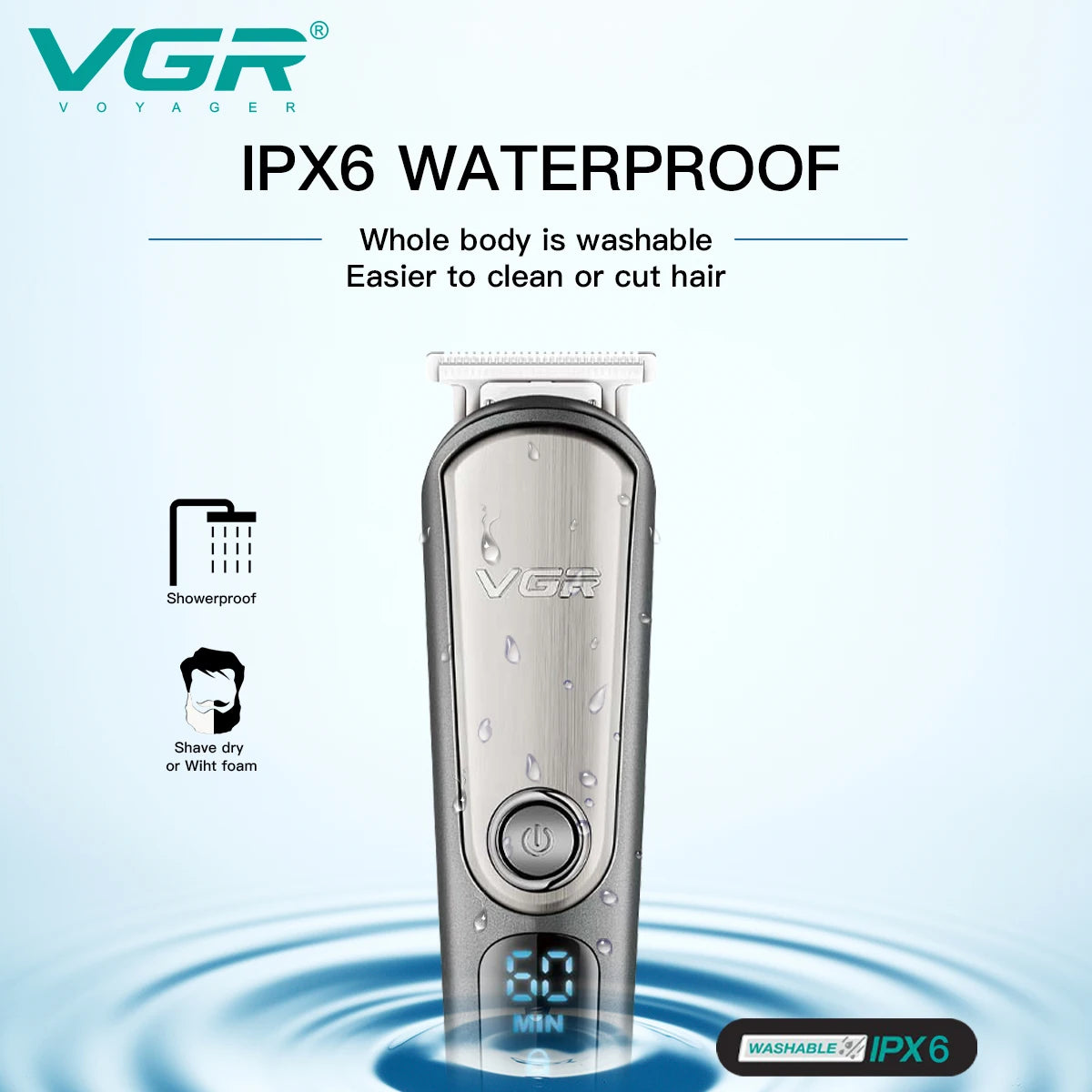 VGR All-In-One Trimmer : Fast, Precise, Versatile & Head to Toe Hair Remover  for Ultimate Grooming - Ideal Gift for Men