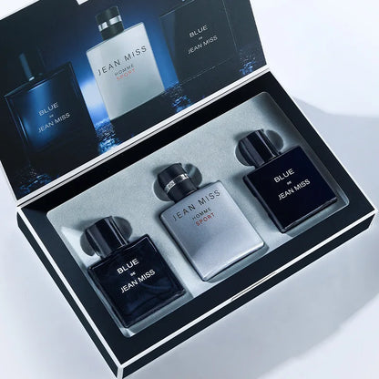 Luxury Cologne Perfume Set - 3pcs 30ml Liquid Air Freshener Set for Men Women - Ideal Gift for Birthday New Year or Special occasions and Parties