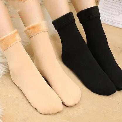 5 Pairs Winter Thermal Wool Cashmere Socks – Warm Seamless Unisex Velvet Sock