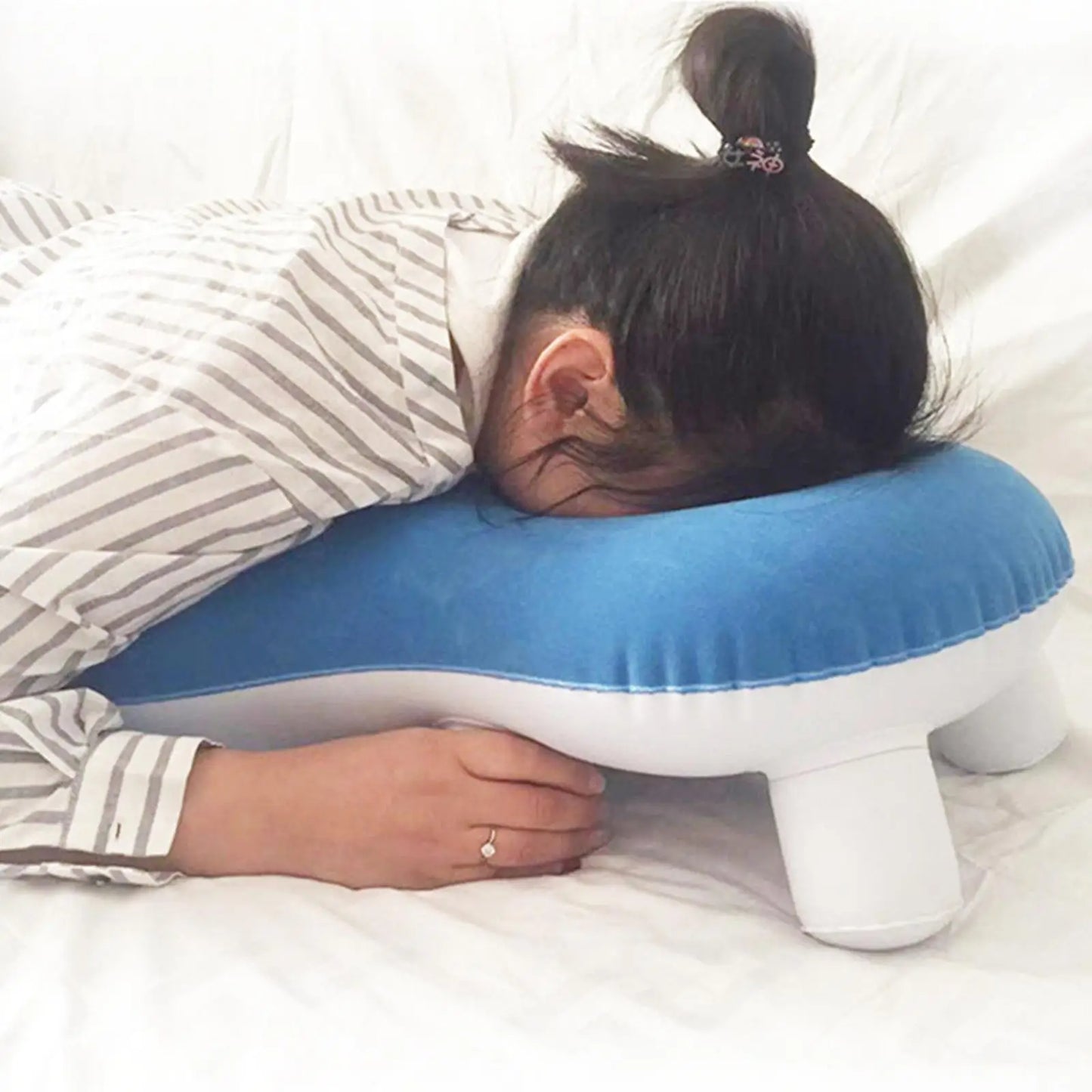 Post-Eye Surgery Recovery Pillow – Inflatable Face Down Sleeping Support for Retina & Prone Positioning, Vitrectomy Recovery