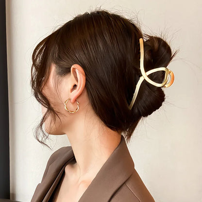 Fashion Geometric Metal Hair Claw Clips, Large Hair Catch Clip ,Headband, Hairpin, Hair Accessories For women and girls