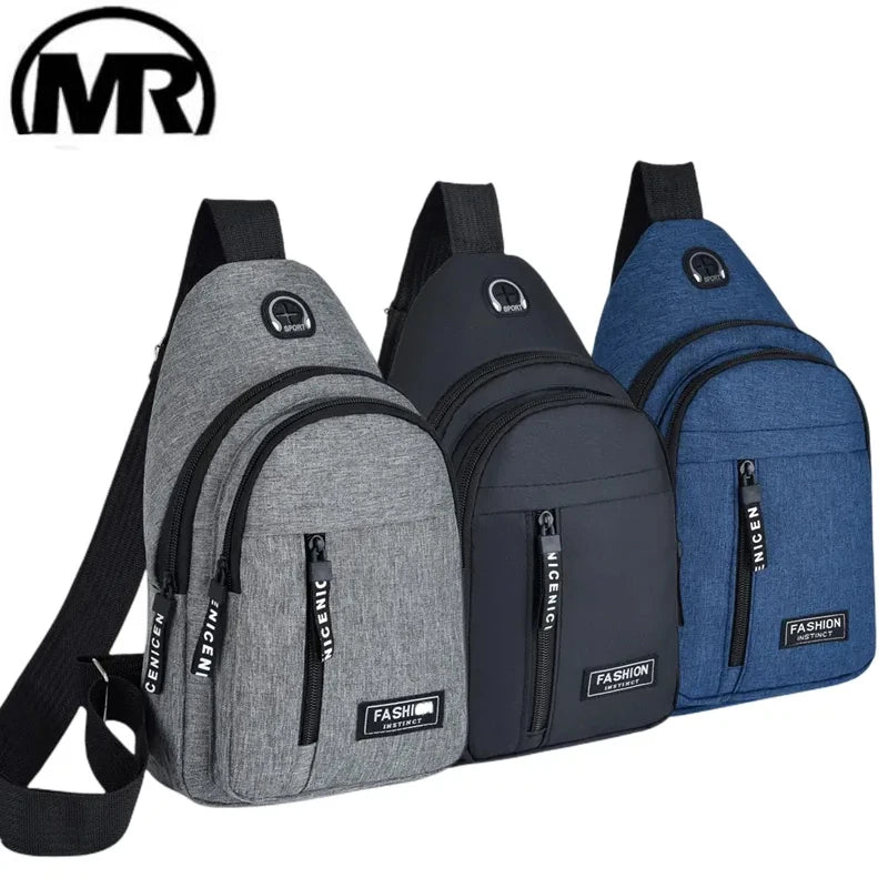 Trendy & Stylish Men’s Casual Oxford Chest Bag | Waterproof, Multifunctional Shoulder Messenger Bag – Easy Gift for Him