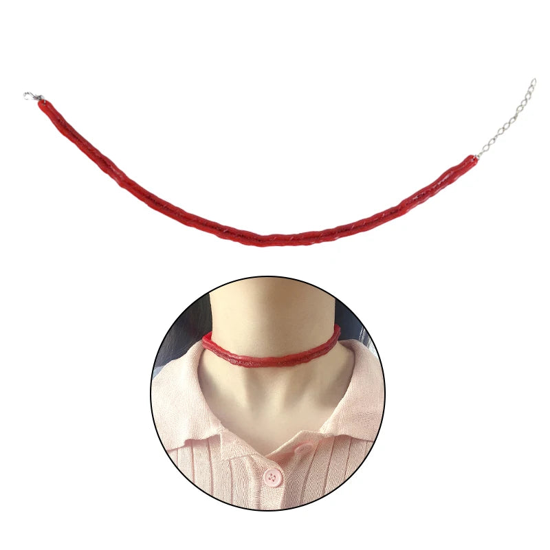 Spooky Halloween Blood Drip Necklace – Fake Vampire Blood Choker for Horror Costume & Party Accessories