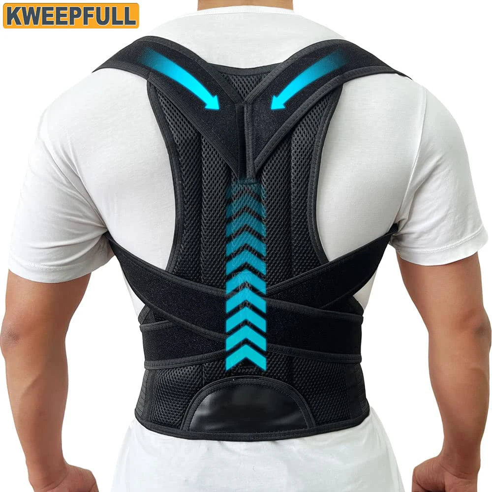 Posture Corrector Back Straightener for Men & Women – Upper Back Brace for Scoliosis & Hunchback Relief - Gift to Express True Love