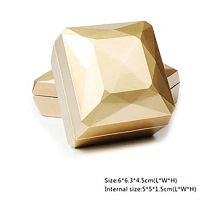 LED Light Velvet Jewelry Ring/Necklace Pendant Box – Luxury Gift Display Case for Proposal, Engagement & Wedding