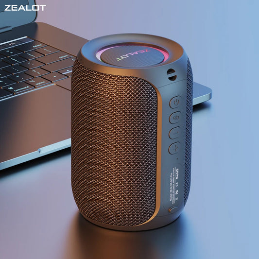 Powerful Bluetooth Speaker with Deep Bass & LED Light – Waterproof Outdoor Soundbox, Wireless Bluetooth  Subwoofer - Perfect Gift for Friends, Family