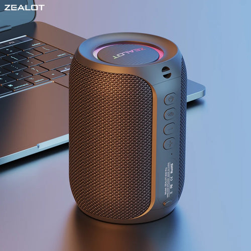 Powerful Bluetooth Speaker with Deep Bass & LED Light – Waterproof Outdoor Soundbox, Wireless Bluetooth  Subwoofer - Perfect Gift for Friends, Family