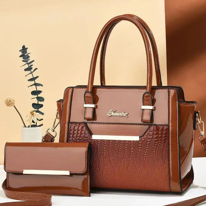 Classic Lizard Pattern Shoulder & Crossbody Tote Bag for Women – Large Capacity Retro  Urban Commuter Handbag - Perfect Gift for Her