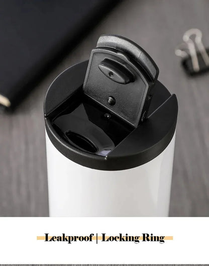 400ml Leak-Proof Stainless Steel Thermal Coffee Mug – Portable Travel Cup, Insulated 304 Thermos, Water Bottle - Perfect Gift for Family, Friends & Yourself