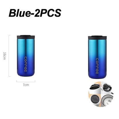 400ml Leak-Proof Stainless Steel Thermal Coffee Mug – Portable Travel Cup, Insulated 304 Thermos, Water Bottle - Perfect Gift for Family, Friends & Yourself