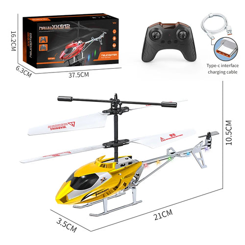 RC Helicopter 2.4GHZ 3.5 Channel Air Pressure Constant Height Light Remote Control Simulated Helicopter Toys Gift for Children