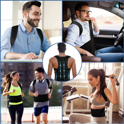 Posture Corrector Back Straightener for Men & Women – Upper Back Brace for Scoliosis & Hunchback Relief - Gift to Express True Love