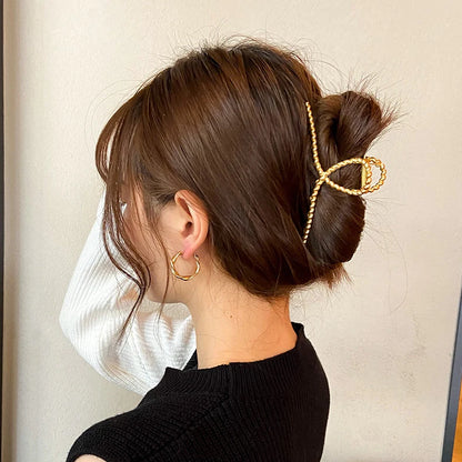 Fashion Geometric Metal Hair Claw Clips, Large Hair Catch Clip ,Headband, Hairpin, Hair Accessories For women and girls