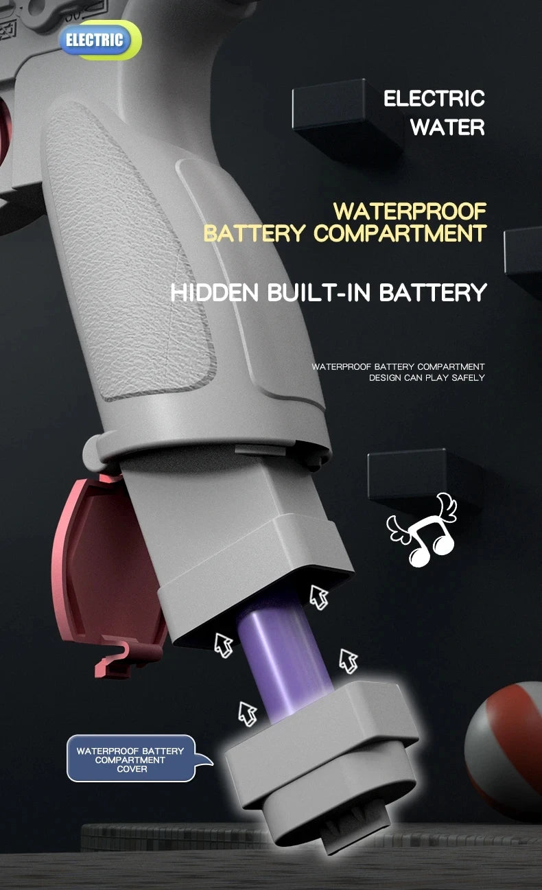 Full Auto M416 Water Gun Toy – Rechargeable Pistol for Beach Battles, Kids & Adult Outdoor Summer Fun - Perfect Gift for Friends & Family