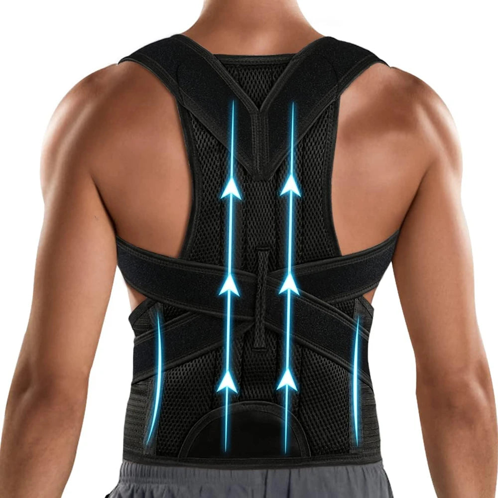Posture Corrector Back Straightener for Men & Women – Upper Back Brace for Scoliosis & Hunchback Relief - Gift to Express True Love
