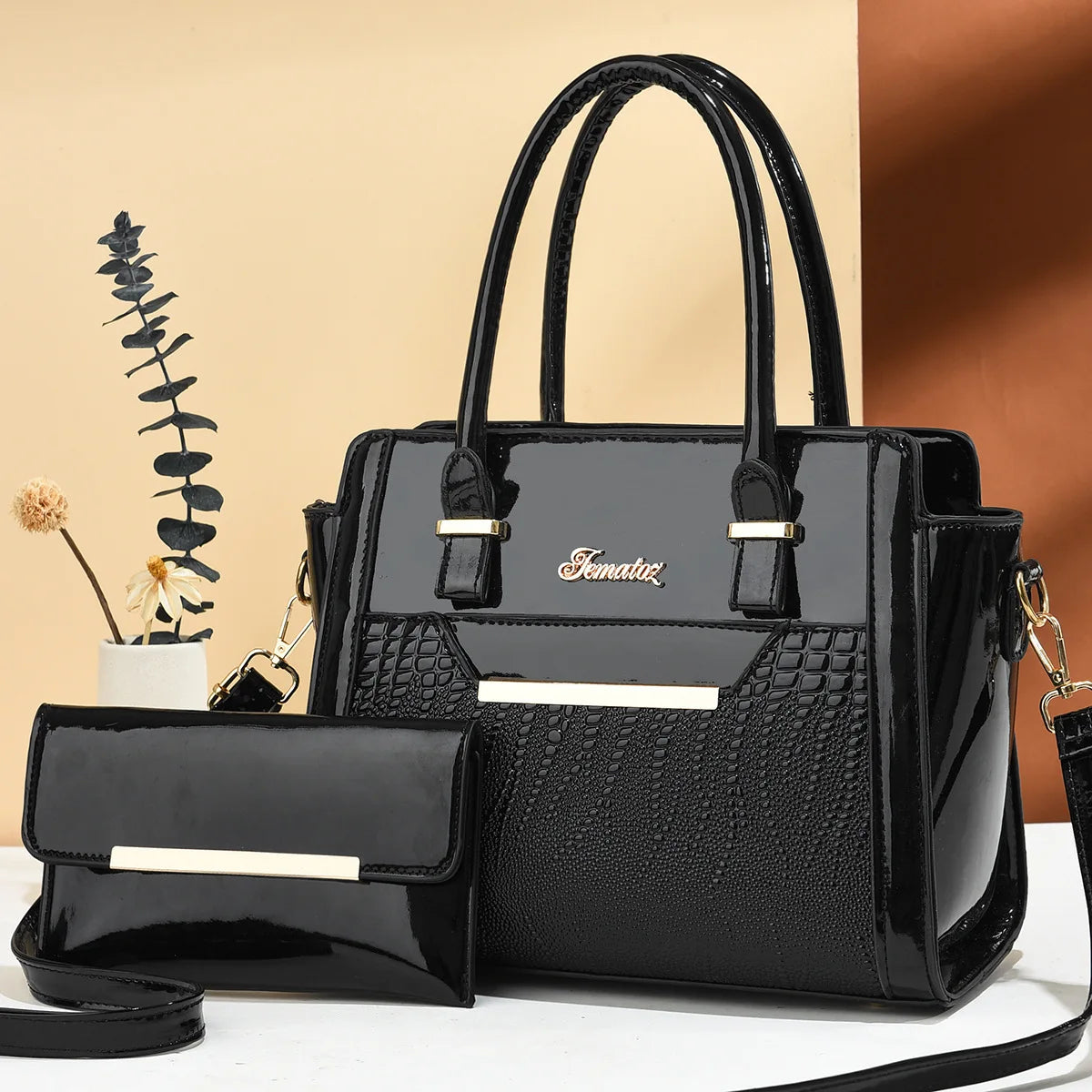 Classic Lizard Pattern Shoulder & Crossbody Tote Bag for Women – Large Capacity Retro  Urban Commuter Handbag - Perfect Gift for Her