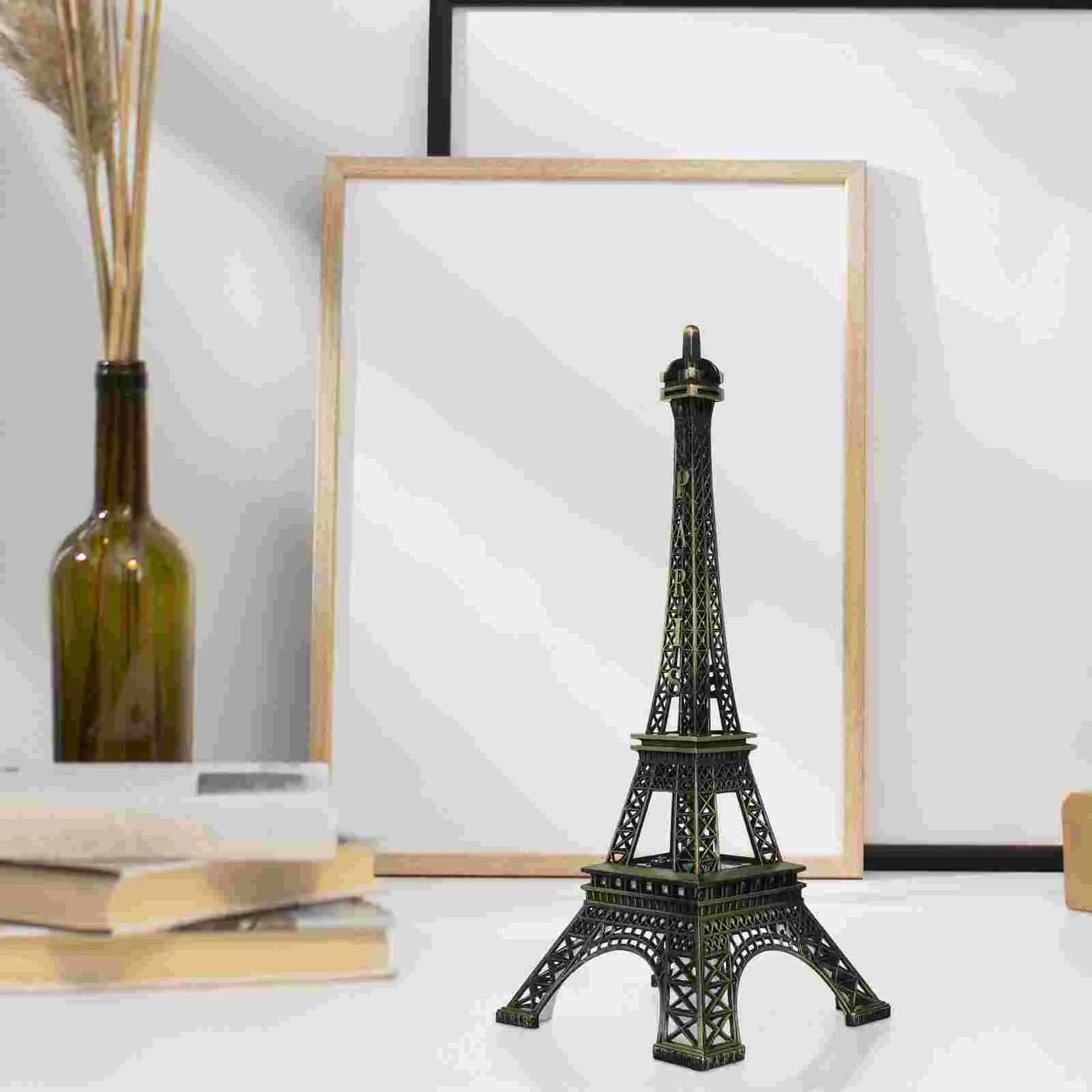 Vintage Paris Eiffel Tower with LED Light – Architecture Craft Souvenir for Home or Event Decor - Perfect Gift To Express True Love