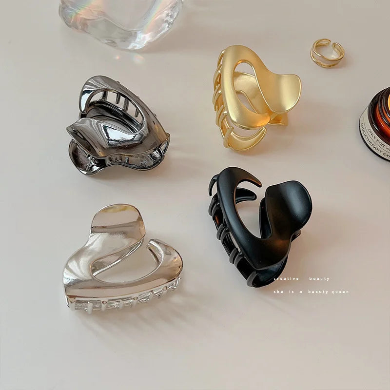 Fashion Geometric Metal Hair Claw Clips, Large Hair Catch Clip ,Headband, Hairpin, Hair Accessories For women and girls