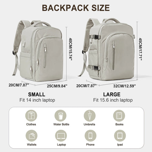 Large Capacity Laptop Travel Backpack for Women & Men : Easyjet Carry-Ons 45x36x20cm Backpack Ryanair 40x20x25cm, Men's Cabin Backpack - Ideal Gift for All