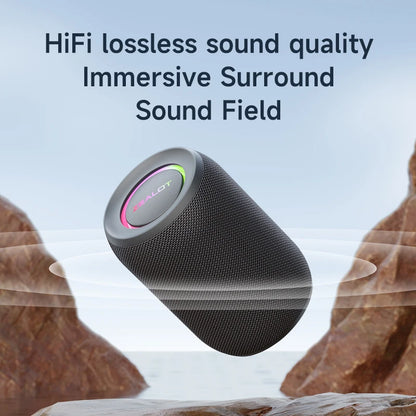 Powerful Bluetooth Speaker with Deep Bass & LED Light – Waterproof Outdoor Soundbox, Wireless Bluetooth  Subwoofer - Perfect Gift for Friends, Family