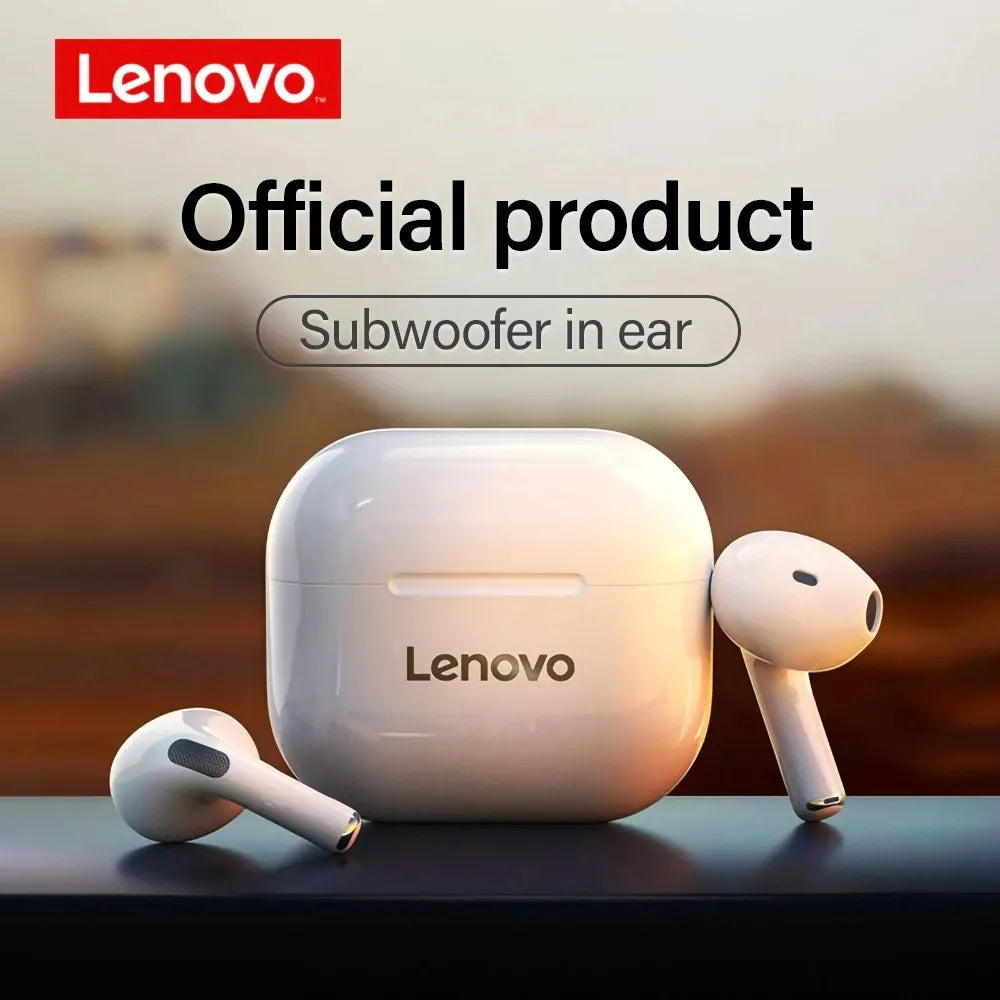 Lenovo's original LP-40 Bluetooth earphones - touchscreen control,  5.0 Immersive Sound with microphone, HIFI TWS,  Long Standby Time & Motion -  Elegant gift for all