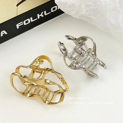 Fashion Geometric Metal Hair Claw Clips, Large Hair Catch Clip ,Headband, Hairpin, Hair Accessories For women and girls