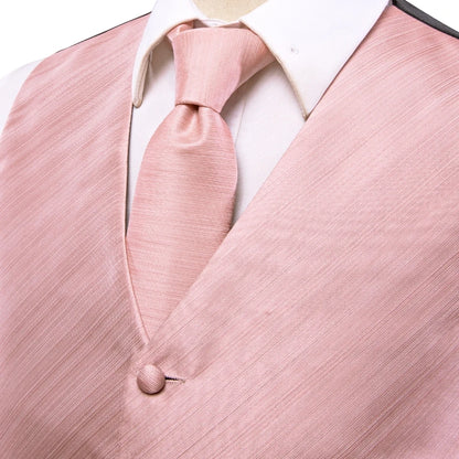 Elegant Men's Formal Silk Vest & Accessories By Hi-Tie | Waistcoat Set with Tie, Bowtie, Hanky, Cufflinks for Business, Office, Party, Wedding - Ideal Gift for Him