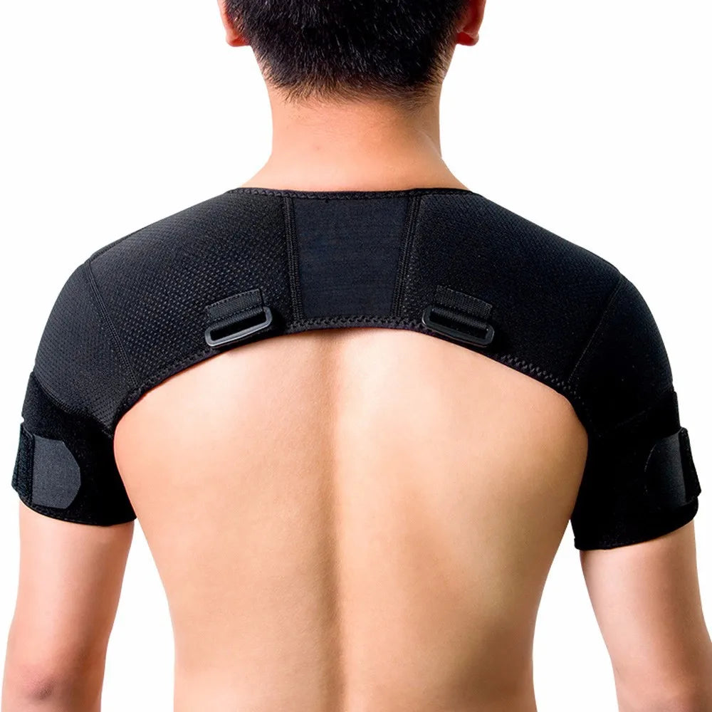 Adjustable Double Shoulder Support Brace – Compression Strap for Pain Relief & Posture Correction - Ideal Gift for Loved Ones