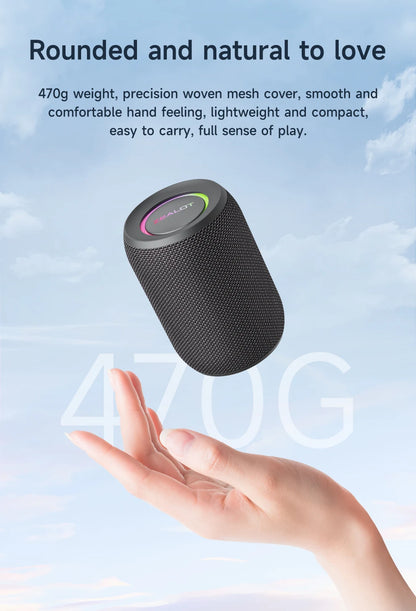 Powerful Bluetooth Speaker with Deep Bass & LED Light – Waterproof Outdoor Soundbox, Wireless Bluetooth  Subwoofer - Perfect Gift for Friends, Family