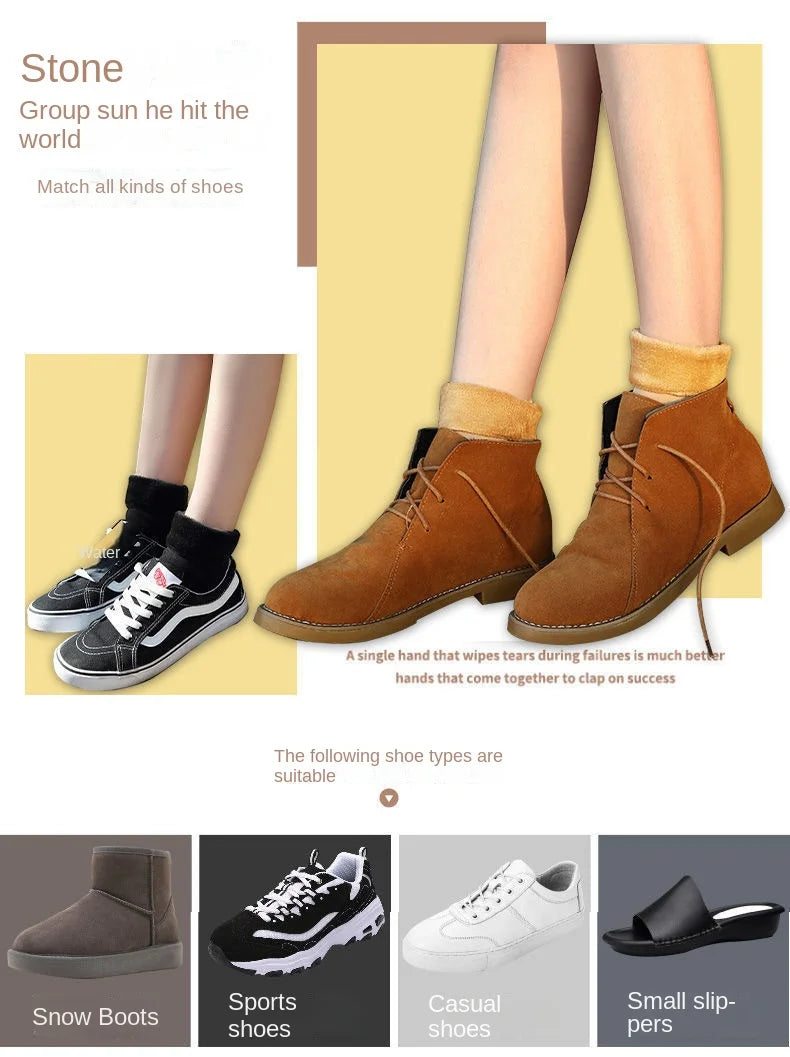 5 Pairs Winter Thermal Wool Cashmere Socks – Warm Seamless Unisex Velvet Sock