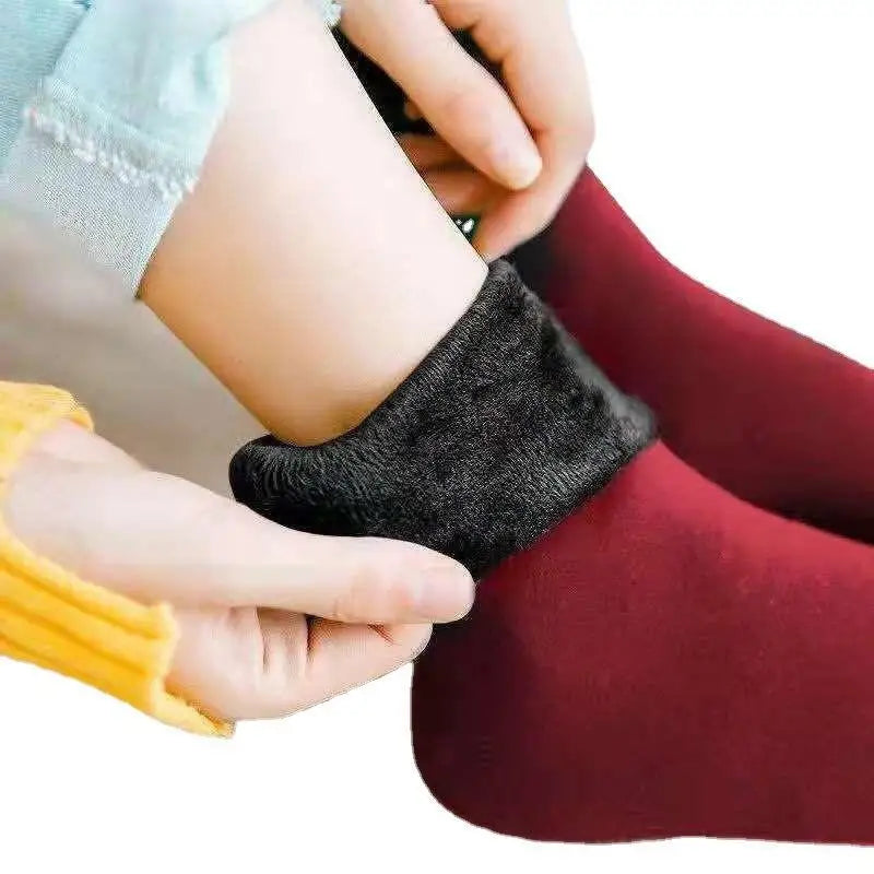 5 Pairs Winter Thermal Wool Cashmere Socks – Warm Seamless Unisex Velvet Sock