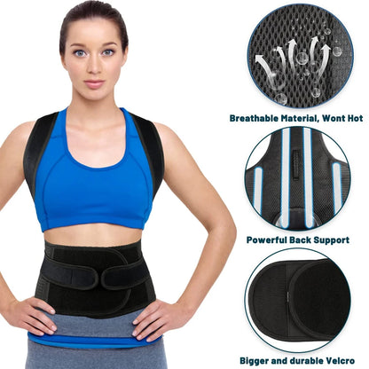 Posture Corrector Back Straightener for Men & Women – Upper Back Brace for Scoliosis & Hunchback Relief - Gift to Express True Love