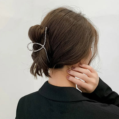 Fashion Geometric Metal Hair Claw Clips, Large Hair Catch Clip ,Headband, Hairpin, Hair Accessories For women and girls