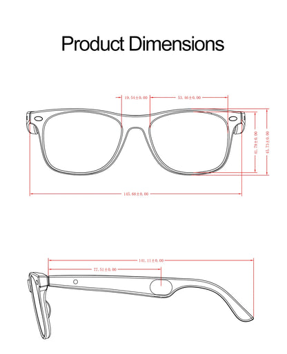 LIGE Intelligent Translation Smart Bluetooth Glasses - Wireless Calling Sunglasses with Mic, Touch Control & Voice Assistant - Perfect Gift for All