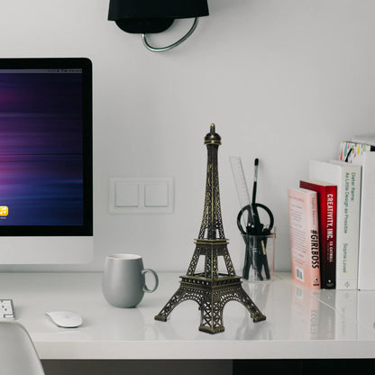 Vintage Paris Eiffel Tower with LED Light – Architecture Craft Souvenir for Home or Event Decor - Perfect Gift To Express True Love