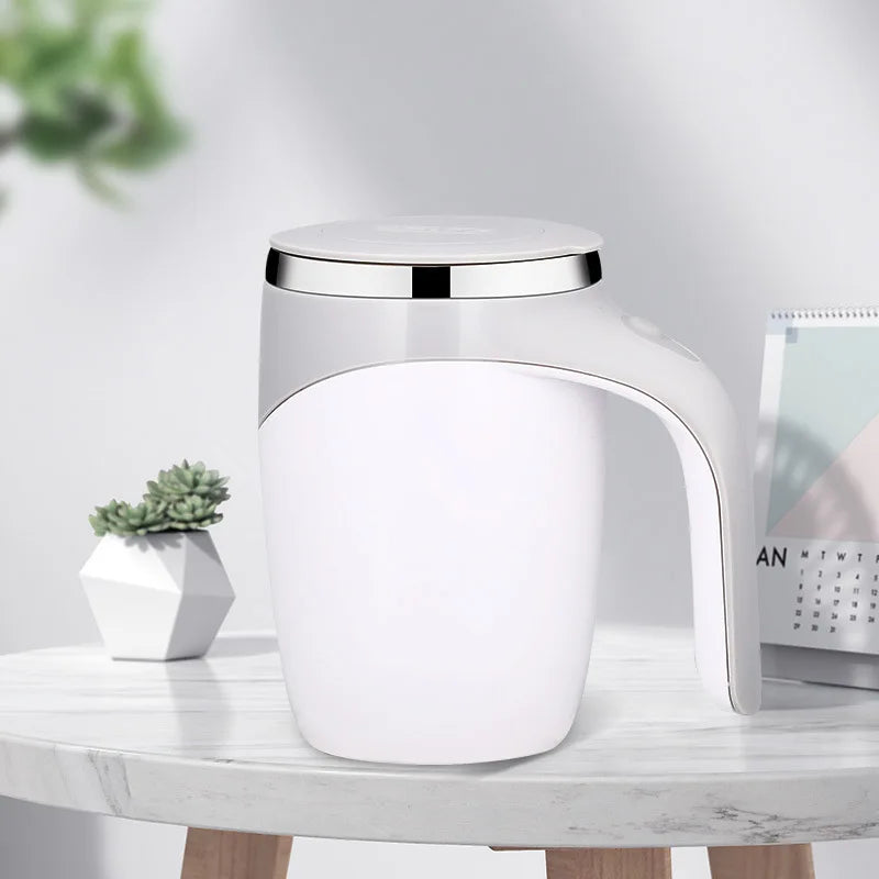 Magnetic Self-Stirring Coffee Mug for Home, Office & Travel – Rechargeable Auto Mix Cup for Tea & Hot Drinks - Perfect Gift to Express True Love