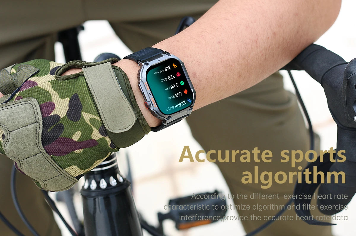 Men's Smartwatch for Android & iPhone By LIGE – Smashproof & Waterproof, 1.96" Display, Bluetooth Call, Fitness Tracker, 400mAh Battery - Perfect Gift for Him
