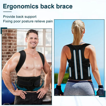 Posture Corrector Back Straightener for Men & Women – Upper Back Brace for Scoliosis & Hunchback Relief - Gift to Express True Love