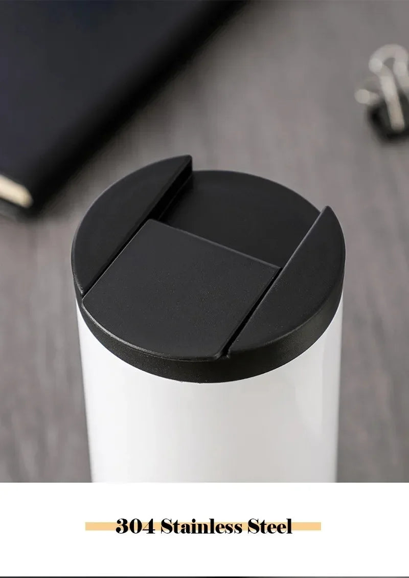 400ml Leak-Proof Stainless Steel Thermal Coffee Mug – Portable Travel Cup, Insulated 304 Thermos, Water Bottle - Perfect Gift for Family, Friends & Yourself
