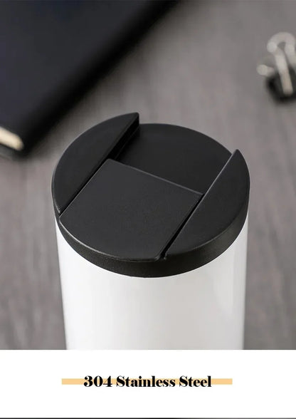 400ml Leak-Proof Stainless Steel Thermal Coffee Mug – Portable Travel Cup, Insulated 304 Thermos, Water Bottle - Perfect Gift for Family, Friends & Yourself