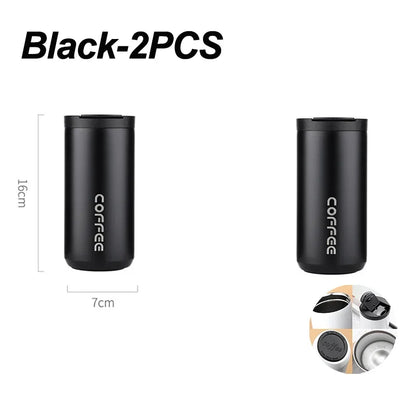 400ml Leak-Proof Stainless Steel Thermal Coffee Mug – Portable Travel Cup, Insulated 304 Thermos, Water Bottle - Perfect Gift for Family, Friends & Yourself
