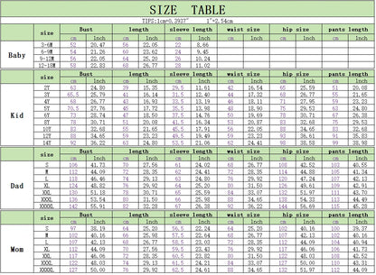 Matching Family Christmas Pajamas Set – Snug, Colorful Letter Print Top & Plaid Bottom Jammies