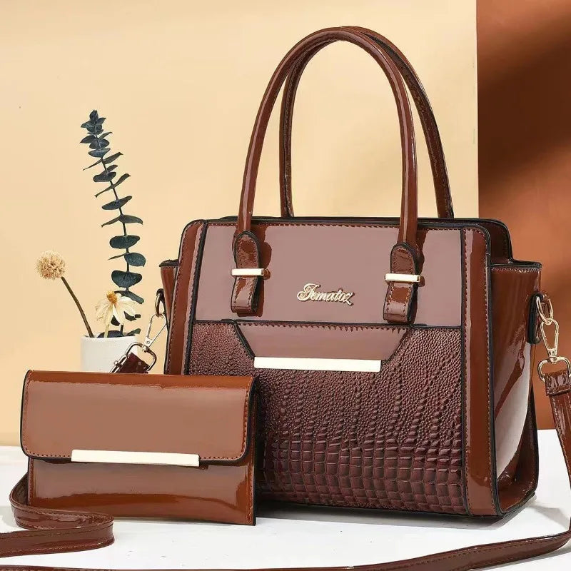 Classic Lizard Pattern Shoulder & Crossbody Tote Bag for Women – Large Capacity Retro  Urban Commuter Handbag - Perfect Gift for Her
