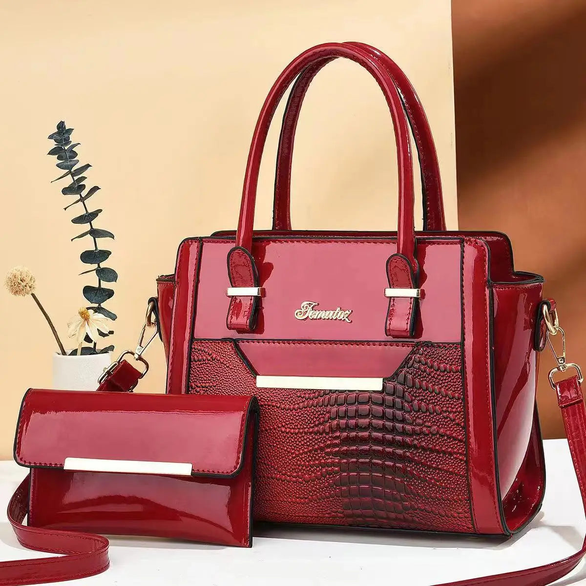 Classic Lizard Pattern Shoulder & Crossbody Tote Bag for Women – Large Capacity Retro  Urban Commuter Handbag - Perfect Gift for Her