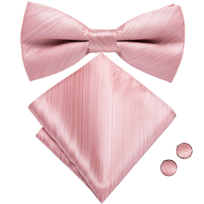 Elegant Men's Formal Silk Vest & Accessories By Hi-Tie | Waistcoat Set with Tie, Bowtie, Hanky, Cufflinks for Business, Office, Party, Wedding - Ideal Gift for Him