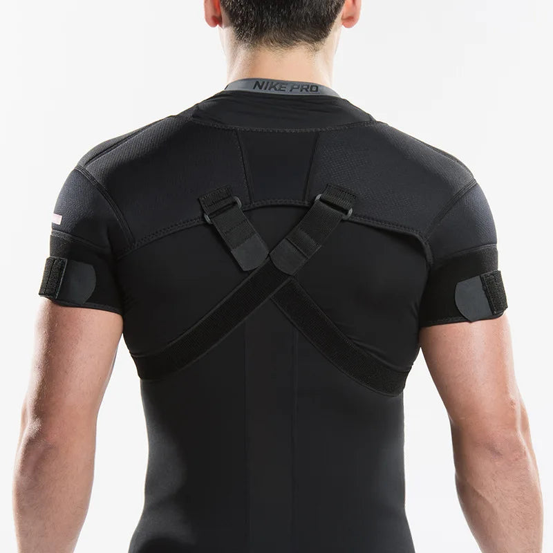 Adjustable Double Shoulder Support Brace – Compression Strap for Pain Relief & Posture Correction - Ideal Gift for Loved Ones